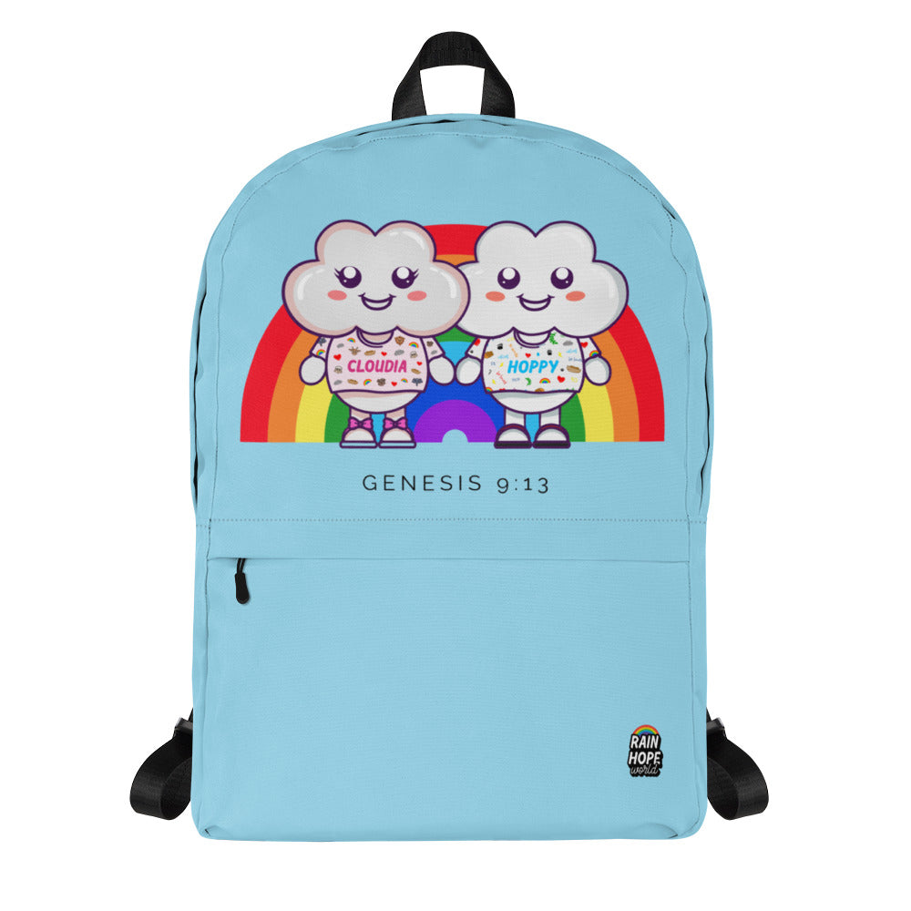 Noah's Cloud Team | Backpack White Blue | Hoppy&Cloudia