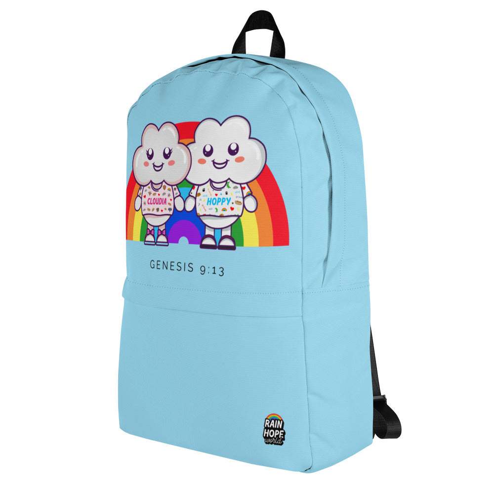 Noah's Cloud Team | Backpack White Blue | Hoppy&Cloudia