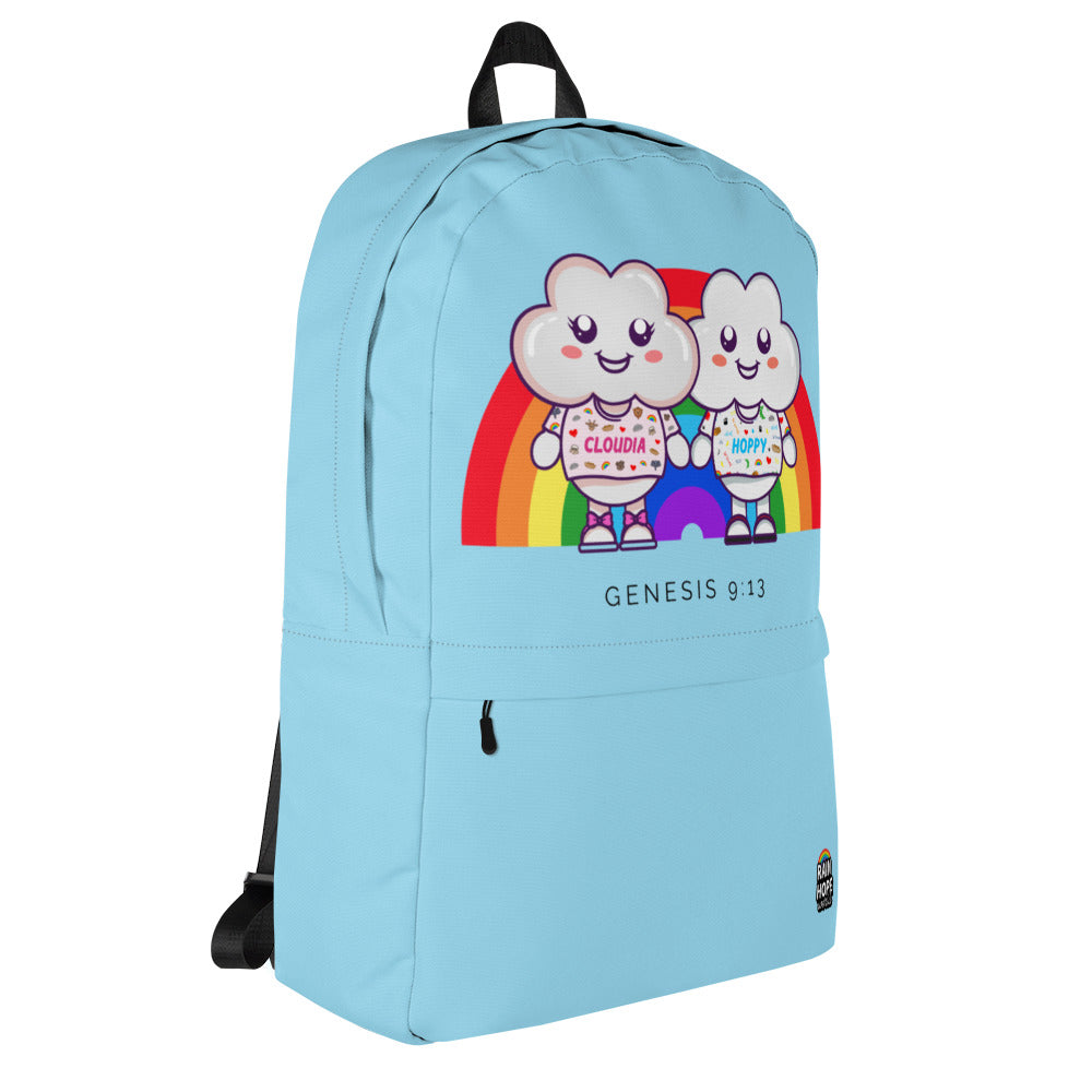 Noah's Cloud Team | Backpack White Blue | Hoppy&Cloudia