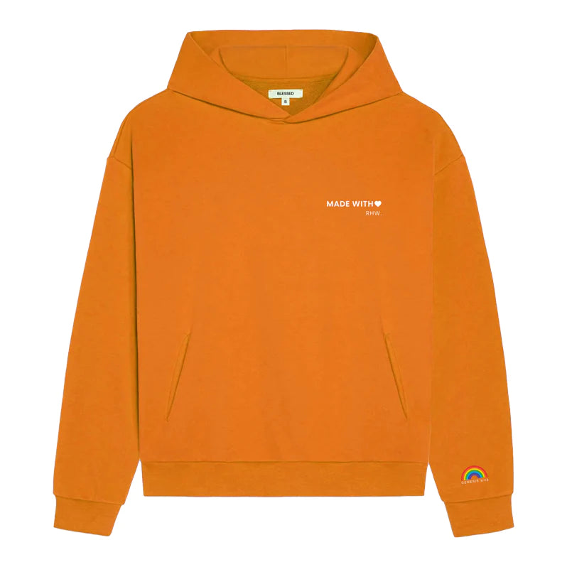 Rain Hope World | Hoodie Orange | Made with love