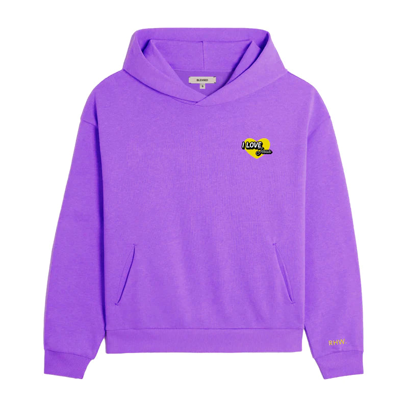 Rain Hope World | Hoodie Purple | I love Jesus