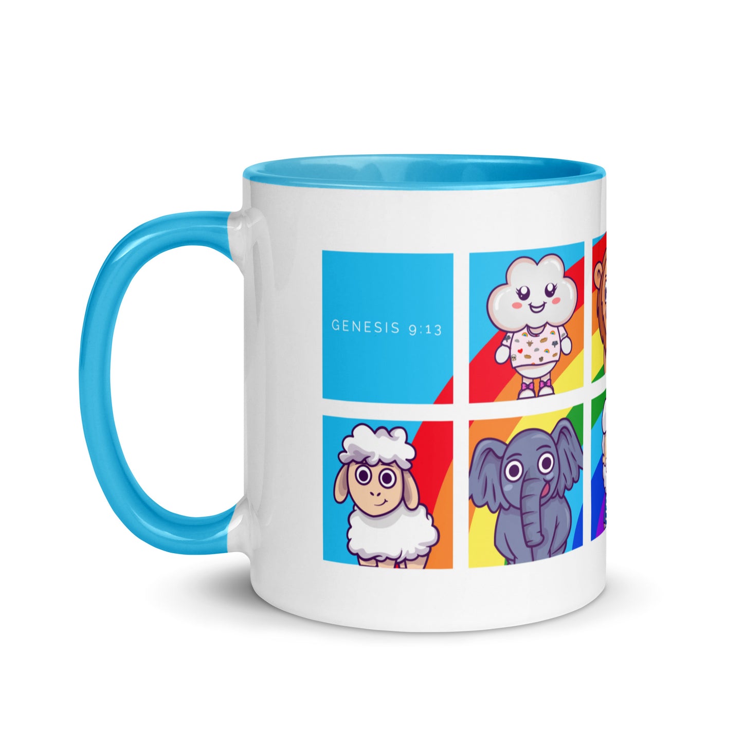 Noah and Friends Mug with Color Inside