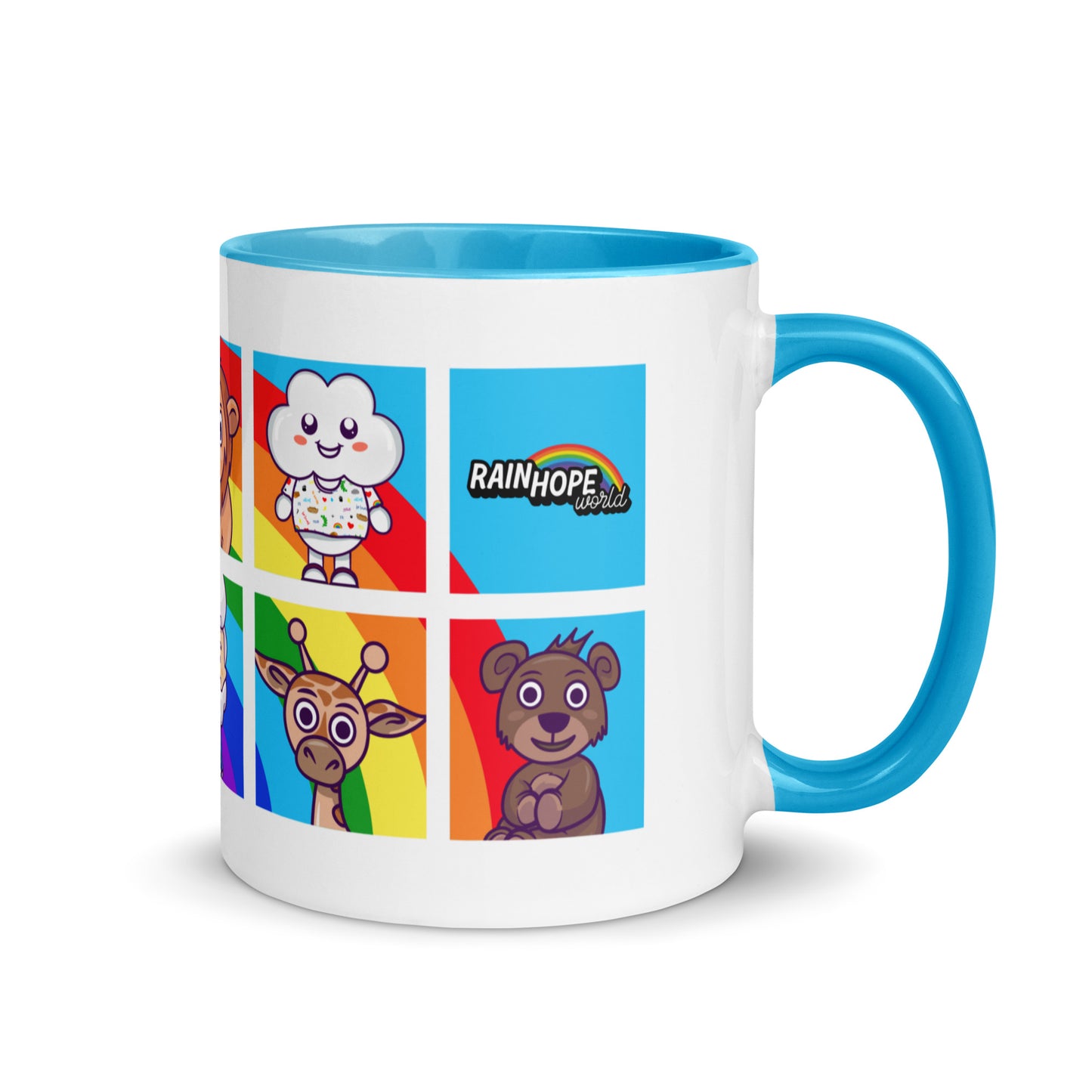 Noah and Friends Mug with Color Inside