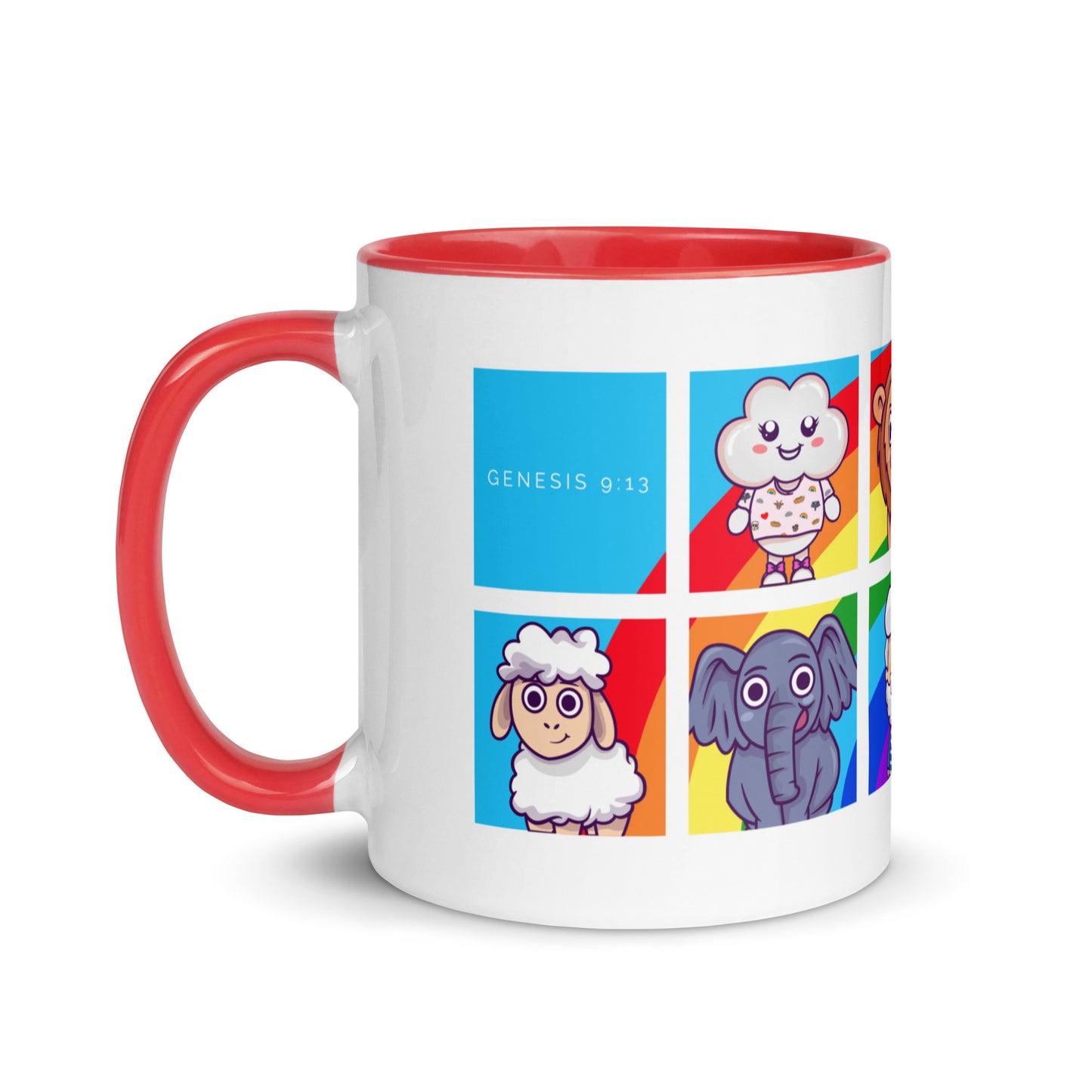Noah and Friends Mug with Color Inside