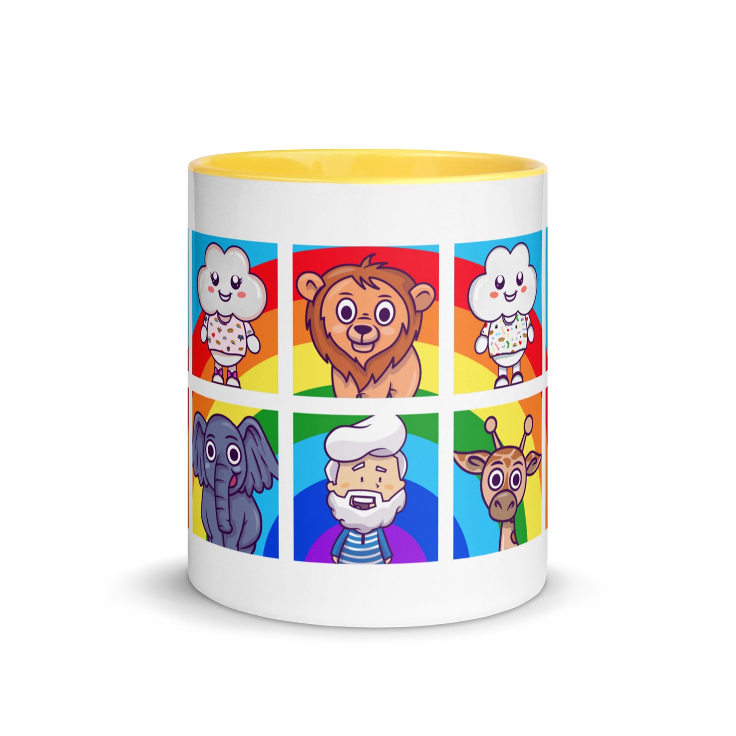 Noah and Friends Mug with Color Inside