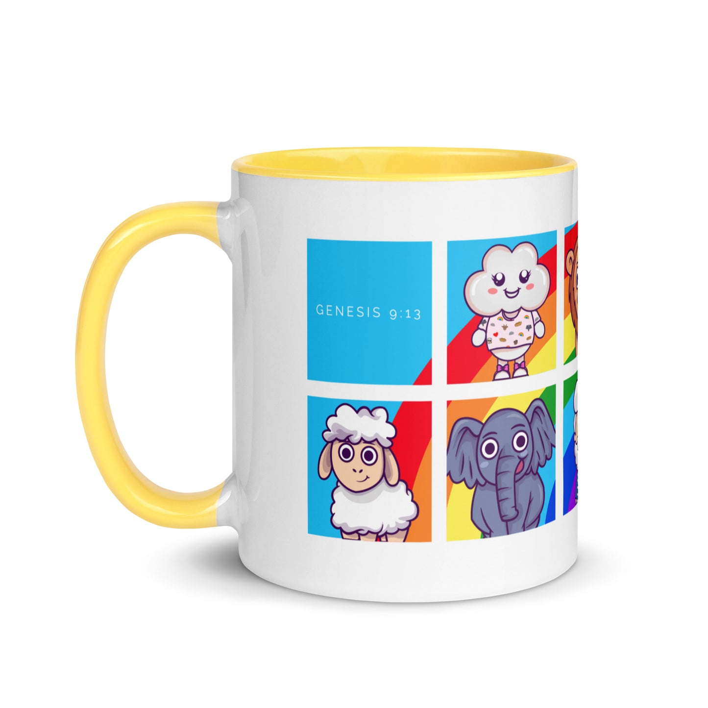 Noah and Friends Mug with Color Inside