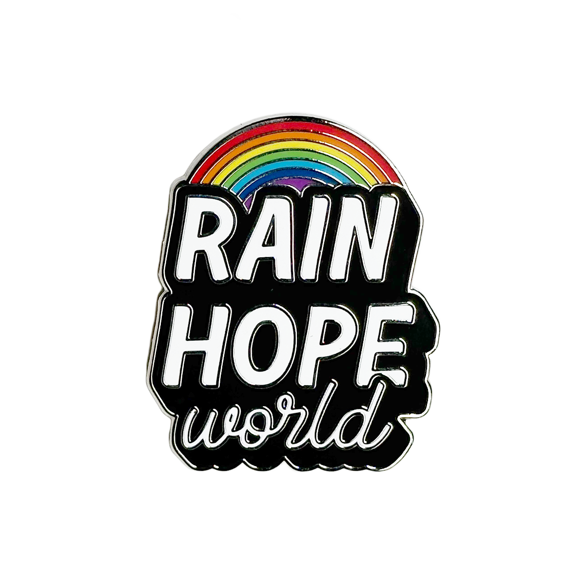 Rain Hope World Pin