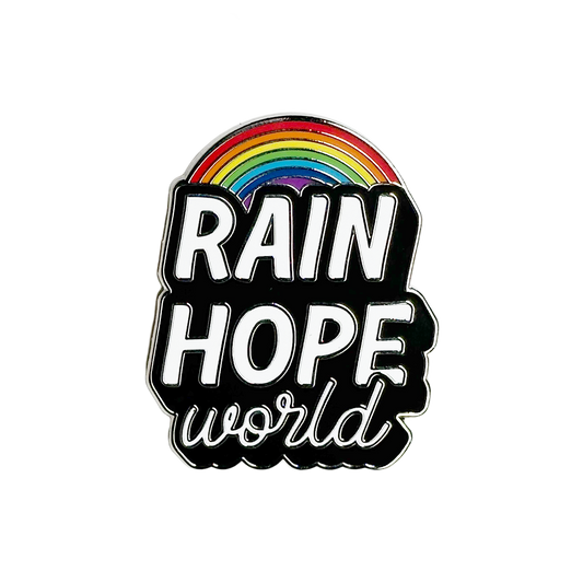 Rain Hope World Pin