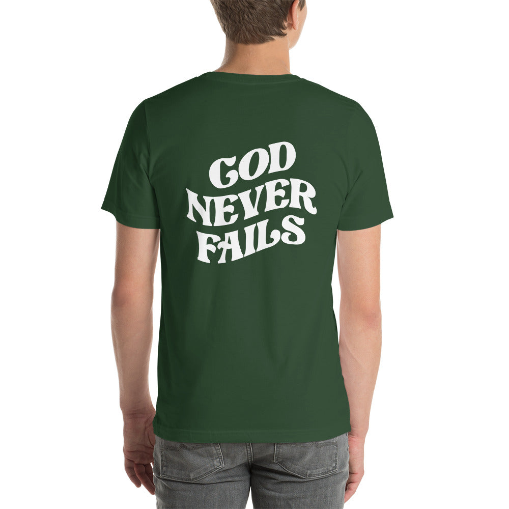 Noah's VRK God Never Fails Unisex t-shirt