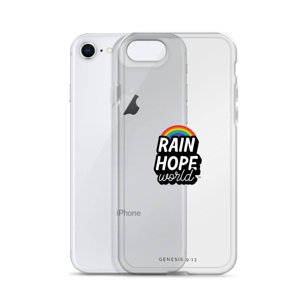 Vinilo o funda para iPhone Rain Hope World