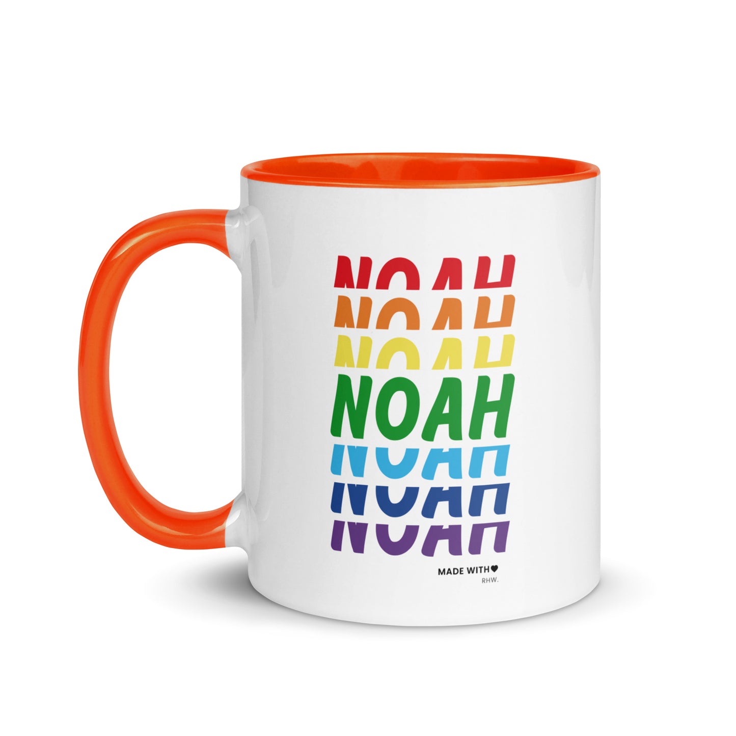 Noah Rainbow Mug with Color Inside