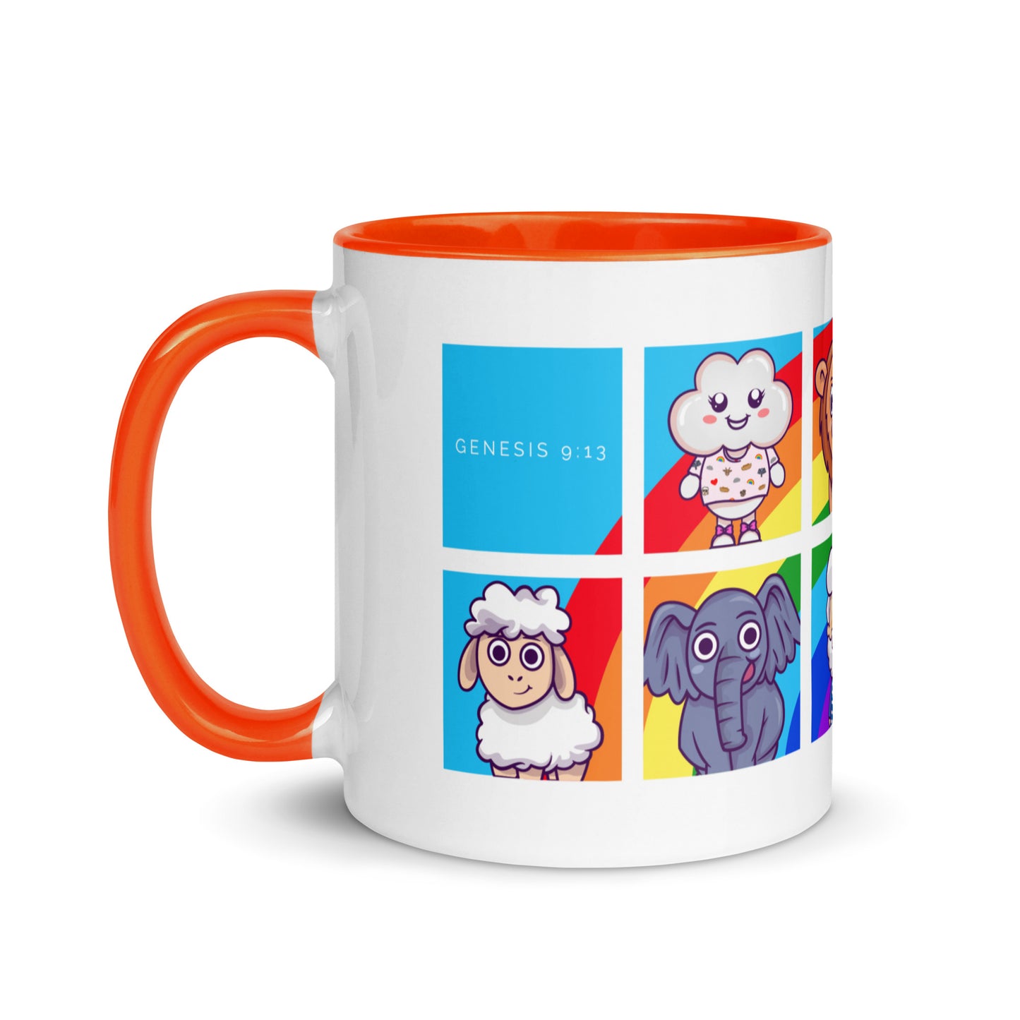 Noah  and Friends Mug with Color Inside
