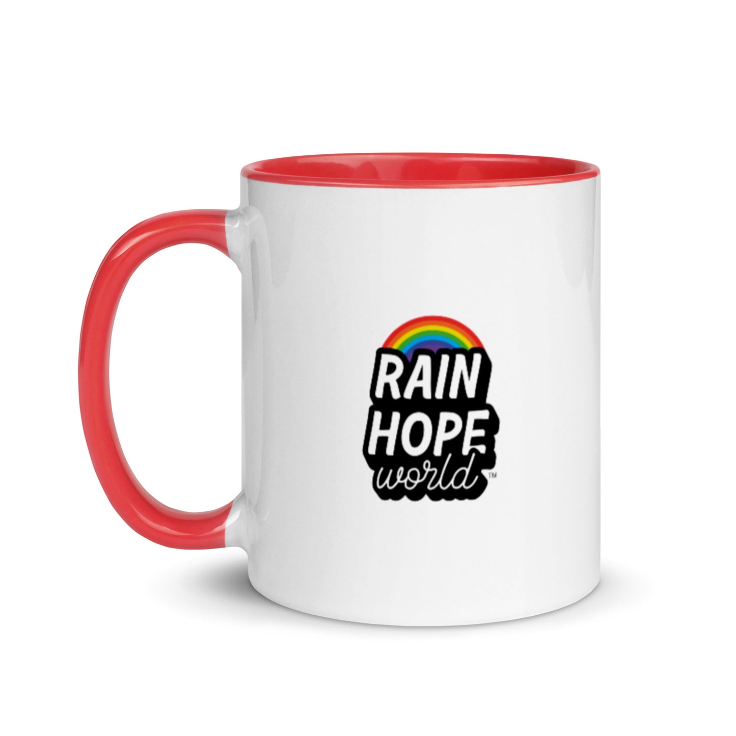 Rain Hope World Mug with Color Inside