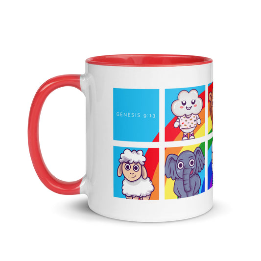Noah  and Friends Mug with Color Inside